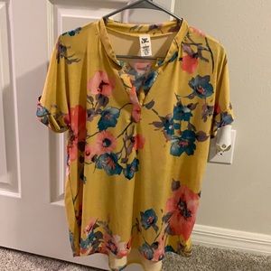 Floral tunic blouse